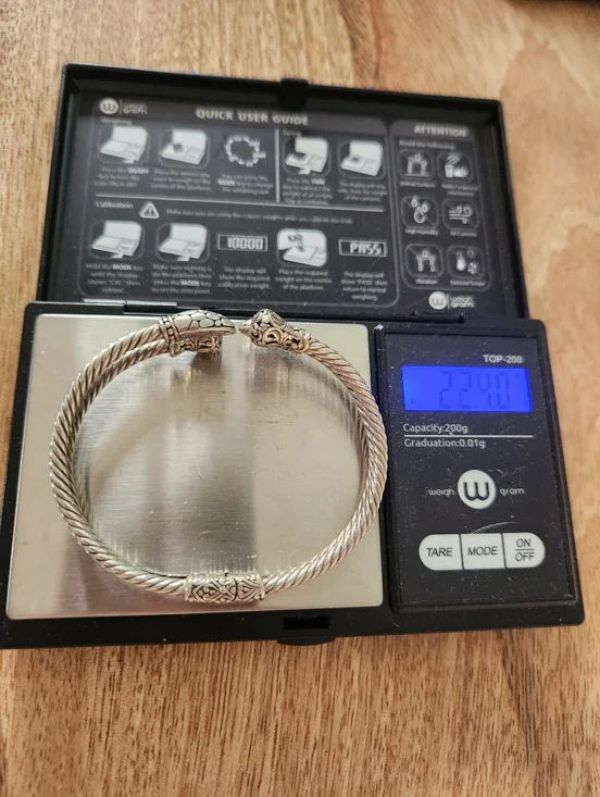 Sarda Sterling Clamper Bracelet - Picture 6 of 8